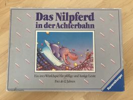 Das Nilpferd in der Achterbahn Würfelspiel Ravensburger 1990