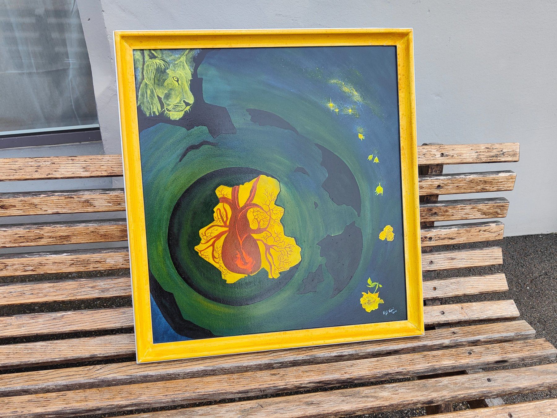 Dipinti: Ölbild "Lion" – Usato da Lichtensteig venduto da legasto08 1