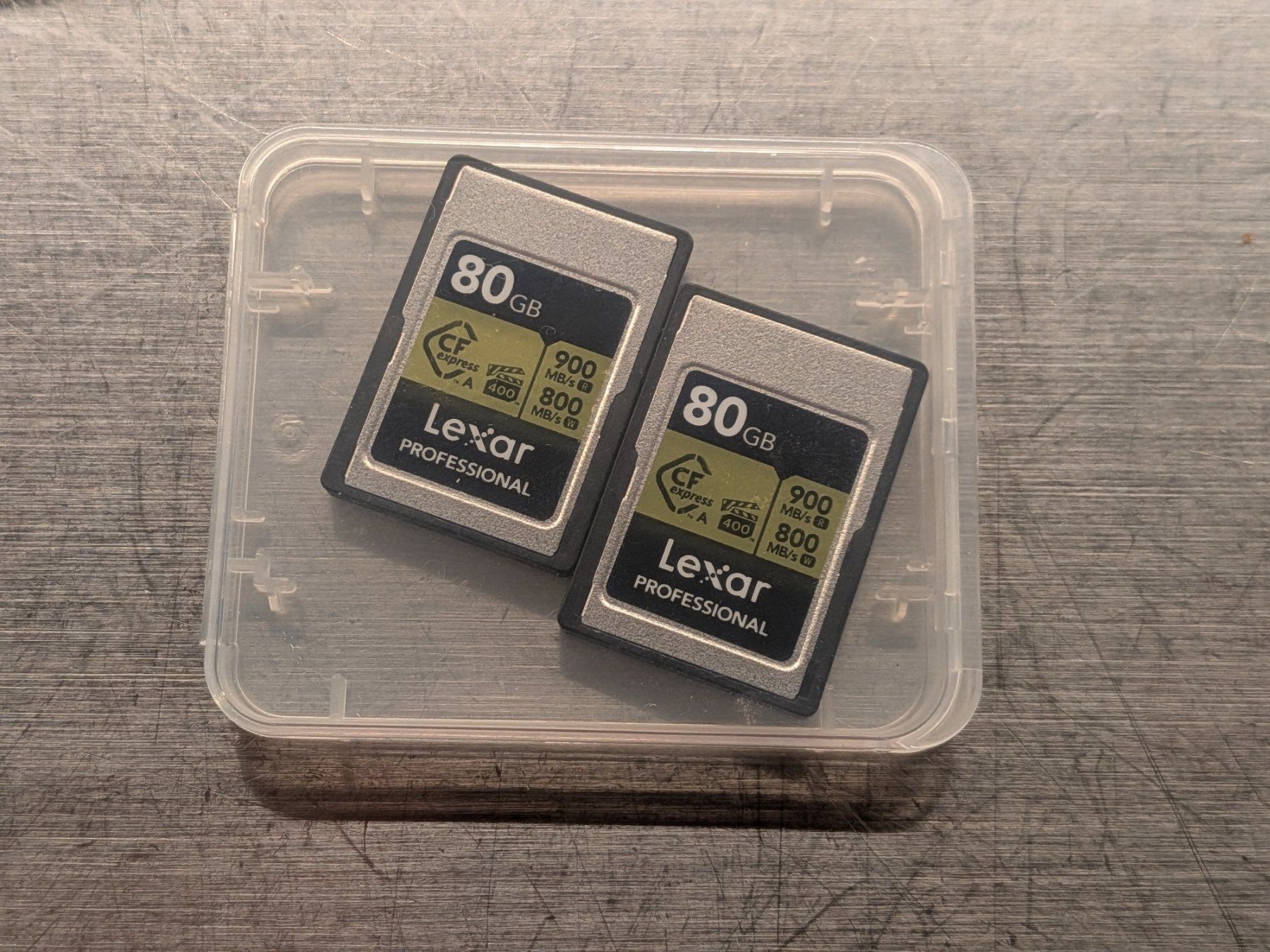 Lexar Speicherkarten: 2x LEXAR Professional Gold Series CFexpress Type A 80 GB – Gebraucht aus Horw von Pingu_Takes_Photos