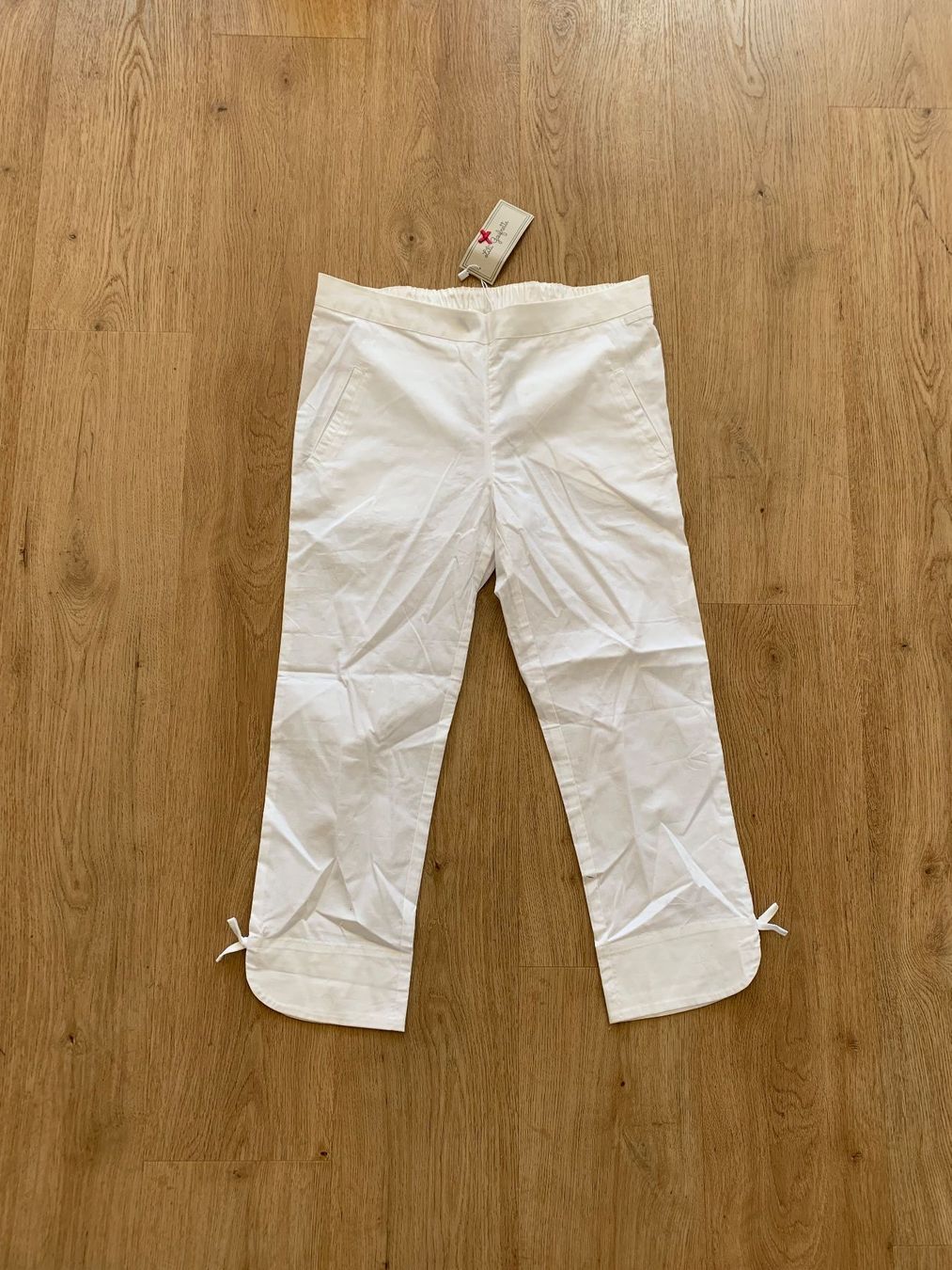 Pantaloni: Plantacourt blanc Lili gaufrette – Nuovo e nell'imballaggio originale da Genève venduto da rez_c6c6