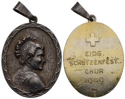 Chur 1949 , Silber , R:859b /577