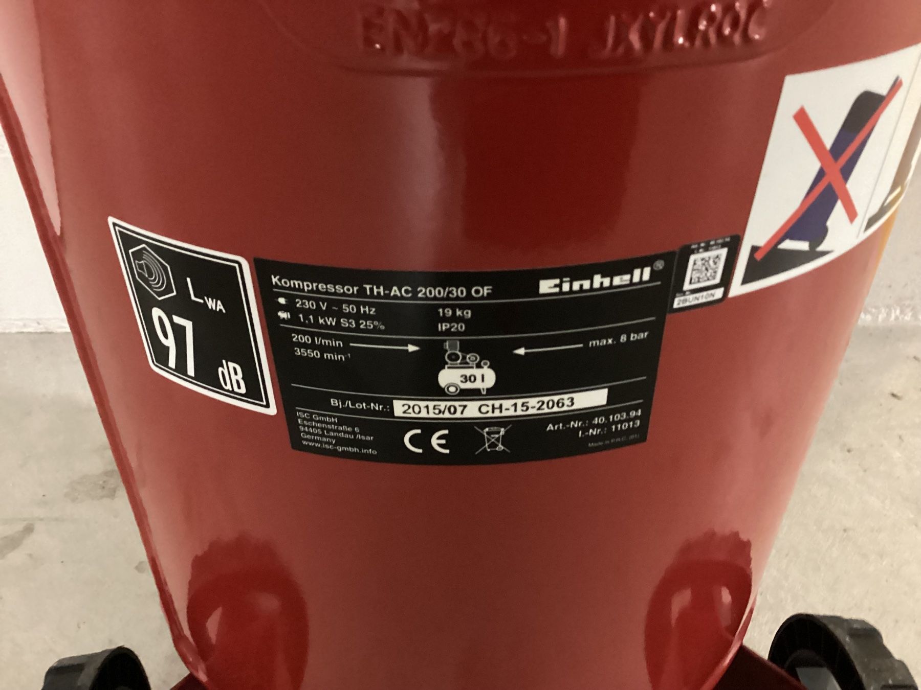 Einhell Kompressoren: Kompressor Einhell – Gebraucht aus Baar von univega08 3
