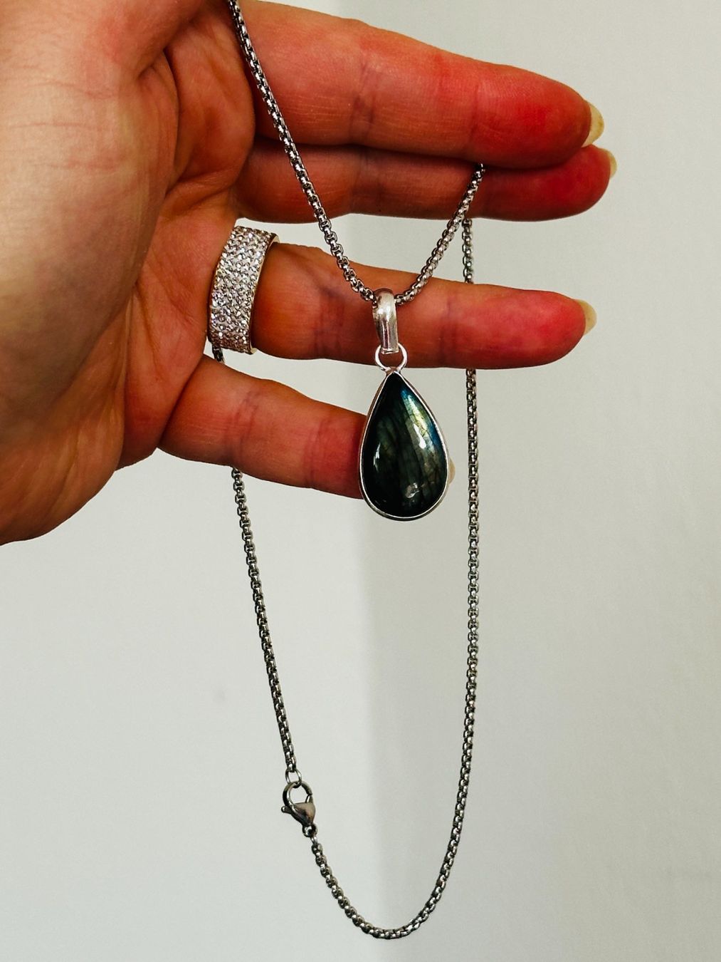 Ketten: Labradorite Gemstone Handmade Jewelry necklace – Neu und originalverpackt aus Genève von AGBERG 2