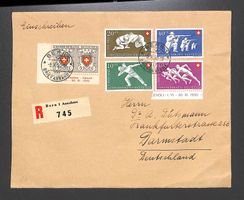 1950 Satzbrief Pro Patria Einschreiben - Darmstadt BERN