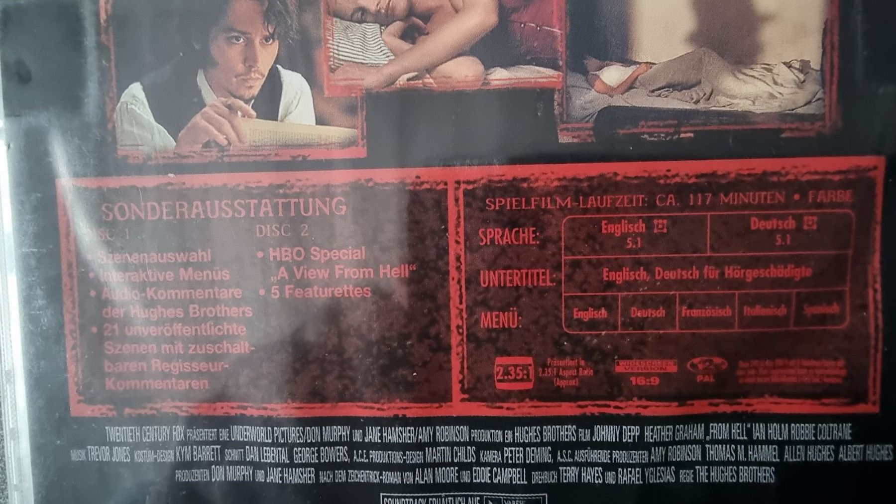 Tutti i DVDs: DVD - From Hell - Johnny Depp - 2 Disc – Usato da Oetwil am See venduto da fineli2 1