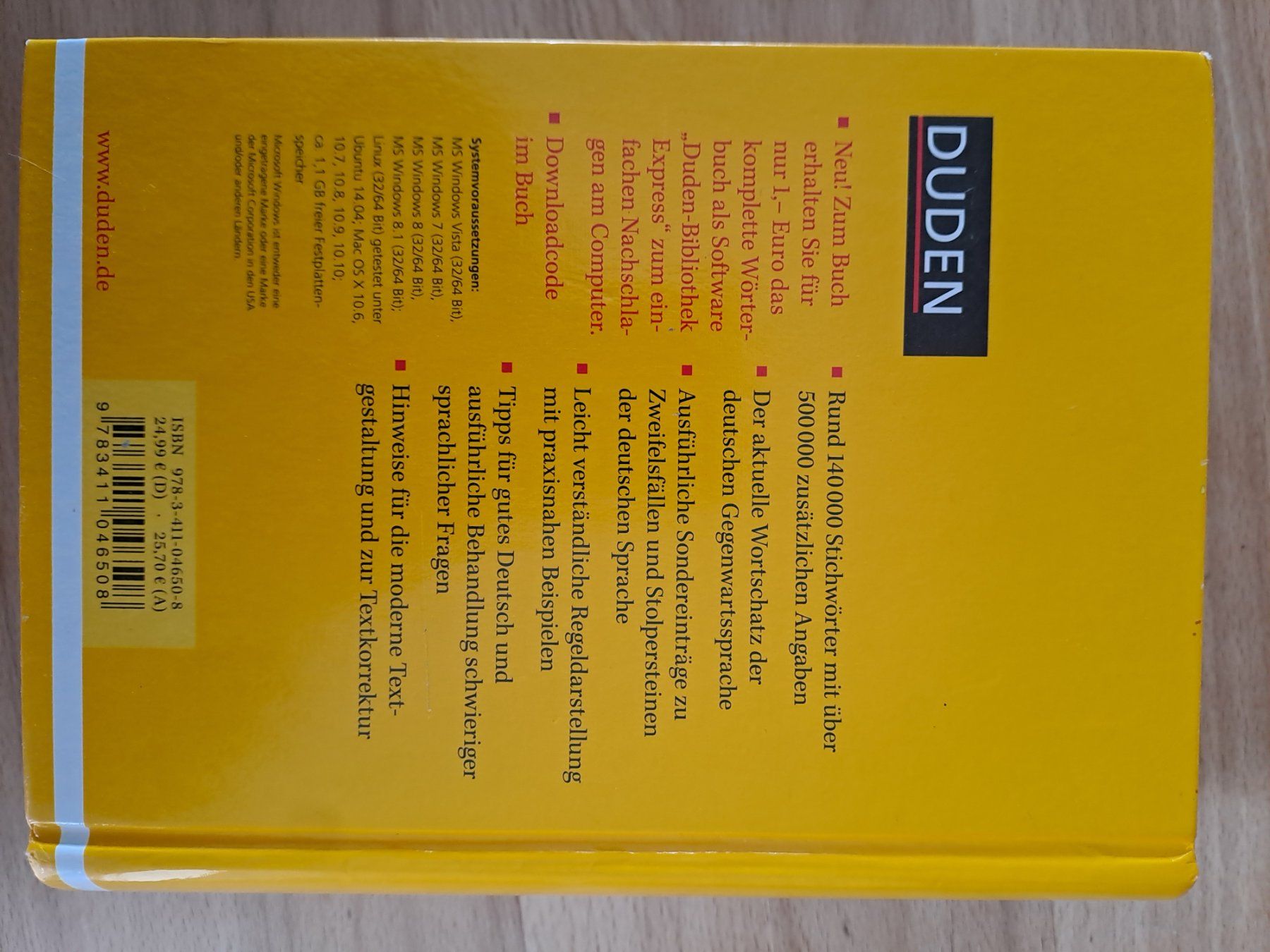 Libri: DUDEN Die deutsche Rechtschreibung – Usato da Wünnewil venduto da Bear78 1