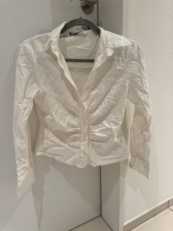 Zara Bluse, weiss, Gr. M - Perfekt für den Sommer!