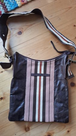 COCCINELLE Braune Handtasche / Schultertasche aus Leder