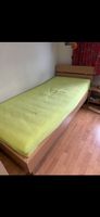 Einzelbett Holzoptik mit Matratze und Lattenrost gebraucht