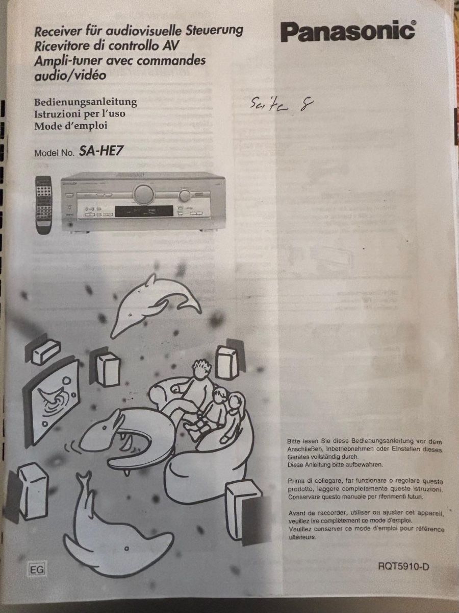 Panasonic Ricevitori: Panasonic AV Control Receiver SA-HE7 – Nuovo (secondo la descrizione) da Studen BE venduto da eli11303 4
