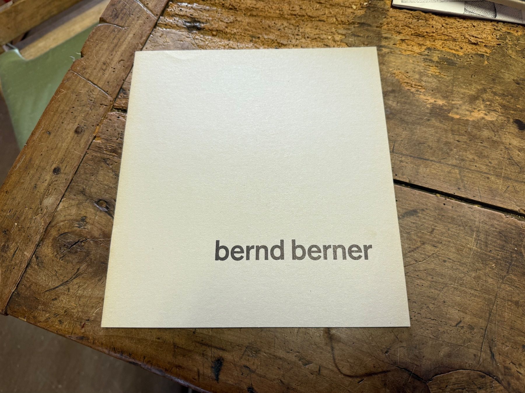 Libri: Bernd BERNER signiert – Usato da Bern venduto da Jwpm66