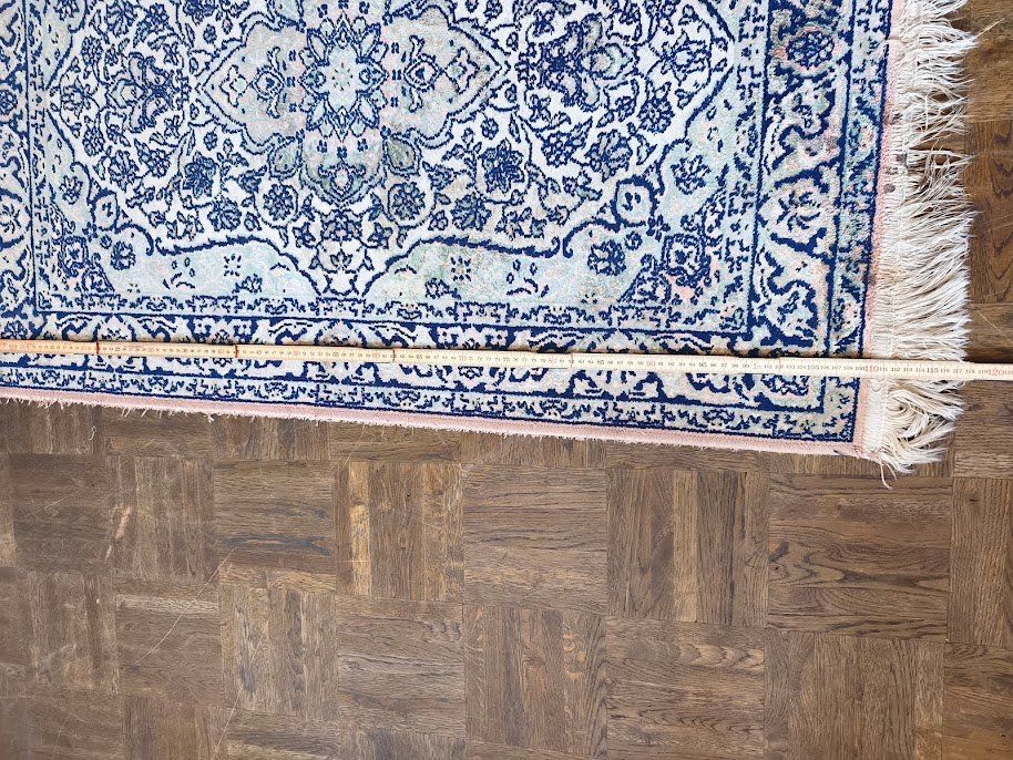 Tappeti: N4 Orientteppich handgeknüpft hell Rosa Seide 110x75cm – Usato da Toffen venduto da Immo-Erben 7
