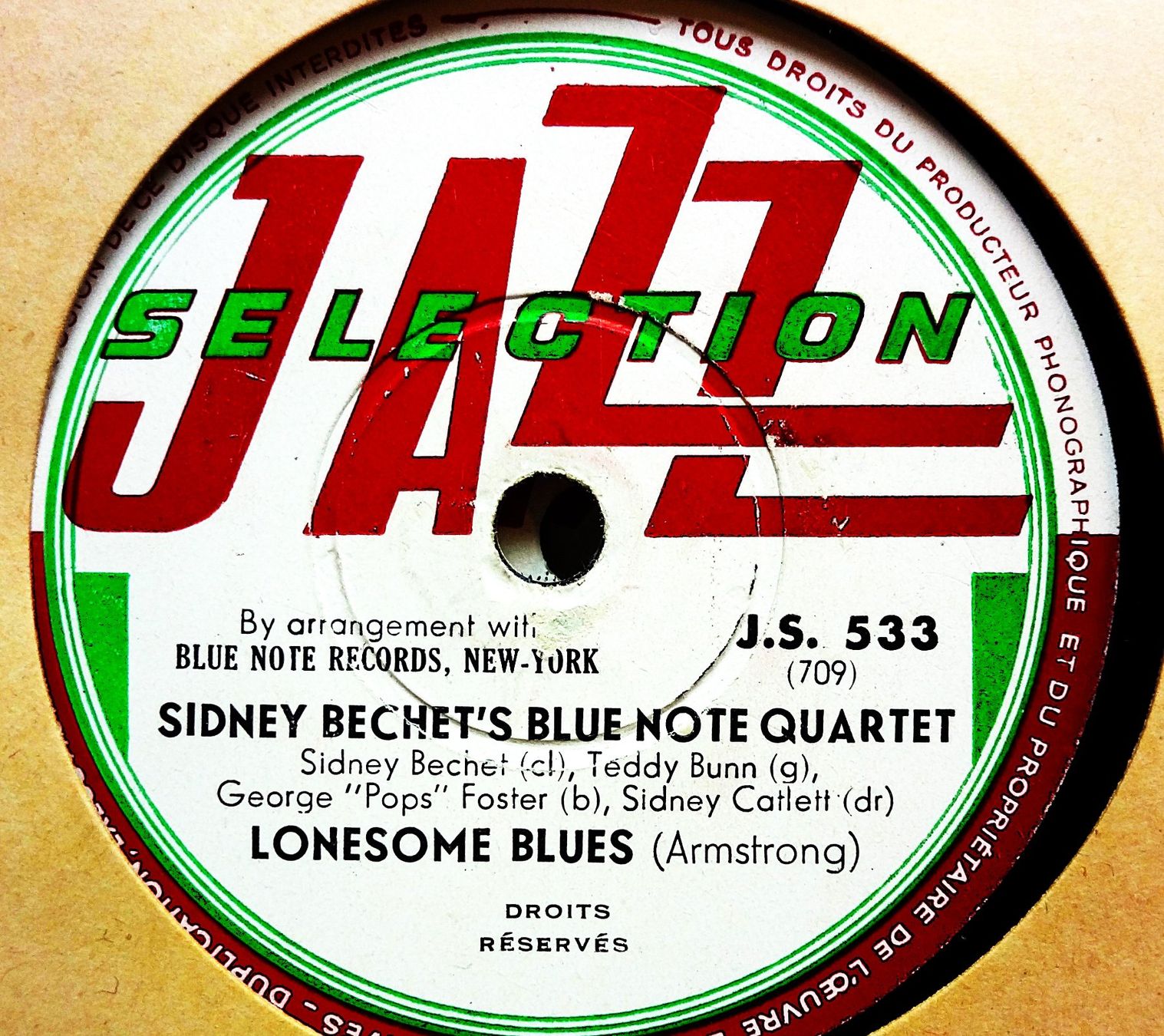 Dischi in vinile: Sidney Bechet, Album mit 12 Jazz Schellackplatten 30cm – Usato da Hemishofen venduto da Phonomandy 4