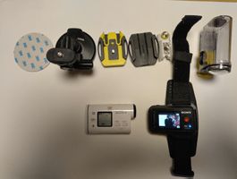 ActionCam Sony HDR-AS100V mit Remotcontrol Zubehör gebraucht