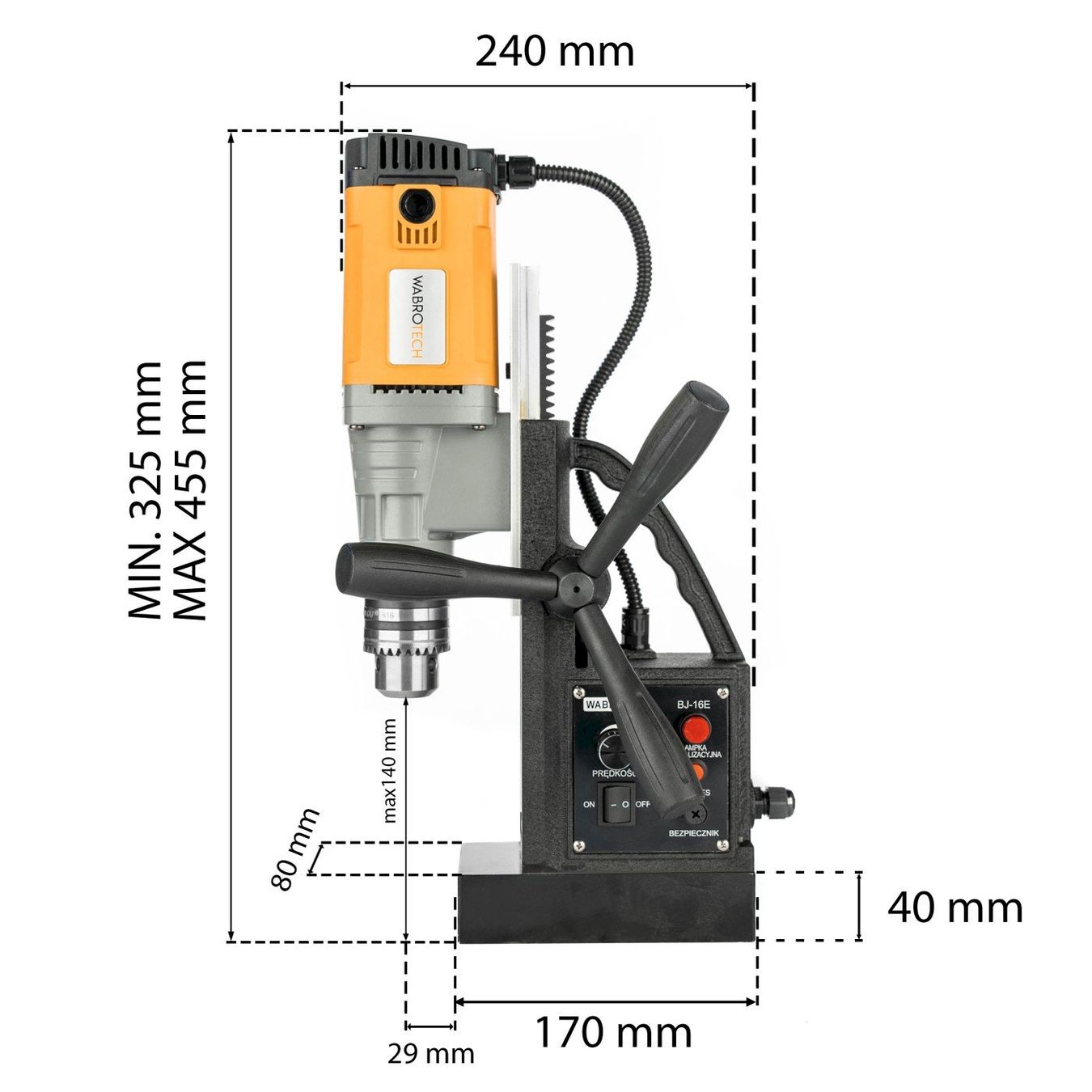 Trapani: Wabrotech WT16E Magnetbohrmaschine 1380W – Nuovo e nell'imballaggio originale da Bottighofen venduto da zaap 8