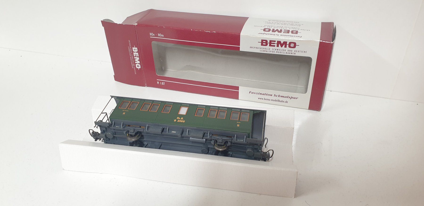 Bemo Trains électriques: Bemo RhB  Dampfzugwagen  3230 140 – Neuf (Voir description) à Neuenhof par ludovicco 2