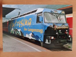 1 Echtfoto RhB Rhätische Bahn Ge 4/4 III 651 Pontresina