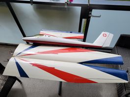 Alter Pilatus B-4 Segelflieger, mit allen Servos