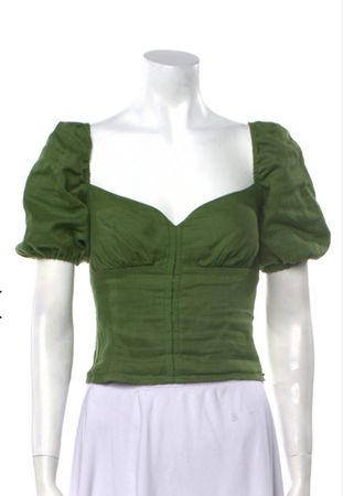 reformation bluse grün