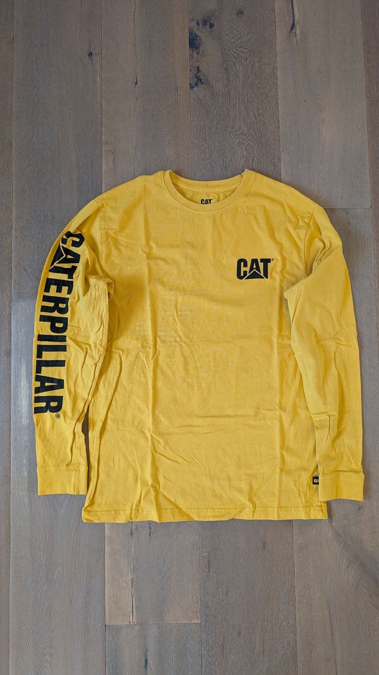 Caterpillar Maglioni & Felpe: CAT Langarmshirt Gr. M Gelb – Usato da Schmerikon venduto da speedi18