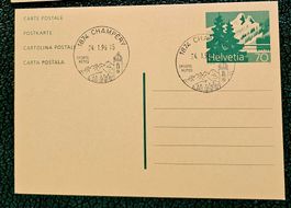 Ganzsache mit Sst CHAMPERY (VS)  24.1.96