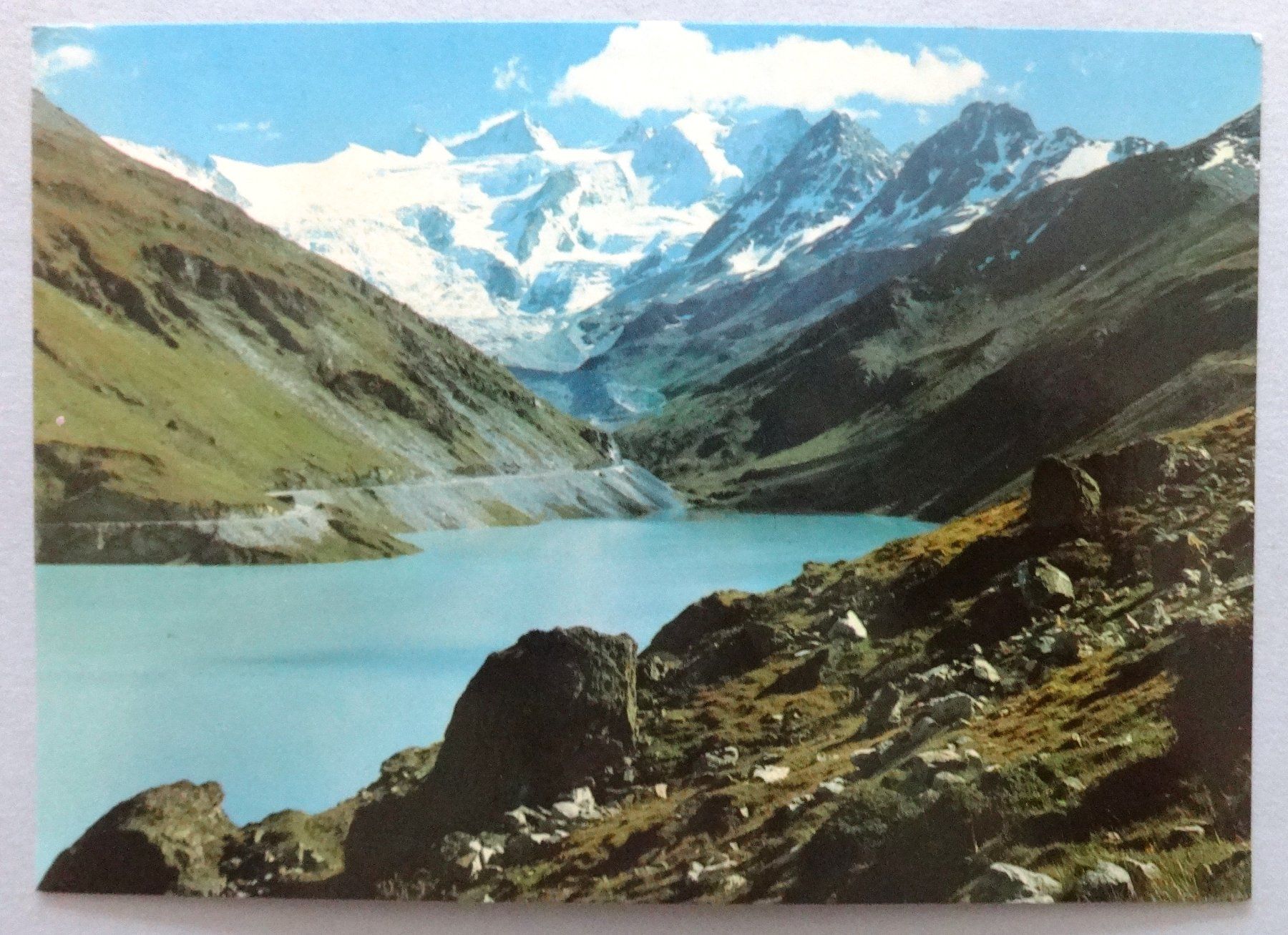 Ansichtskarten: Barrage de Moiry et la Dent-Blanche – Gebraucht aus Fétigny von Billy2miny