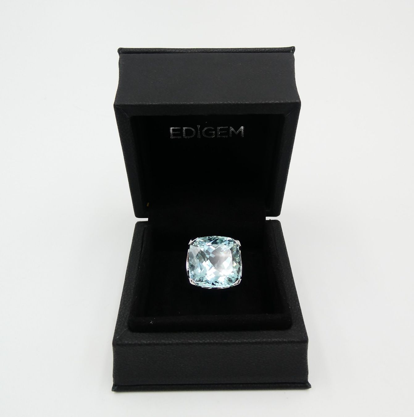 Anelli: AQUAMARIN RING IN 585 WEISSGOLD – Usato da Luzern venduto da EdiGem 1