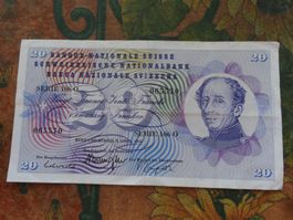 SUISSE  20  Francs  1976  (5570)  Billet