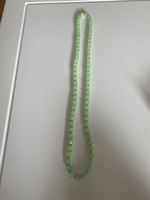 Grüne Perlenkette, auffällig, elegant echte Jade 1 m