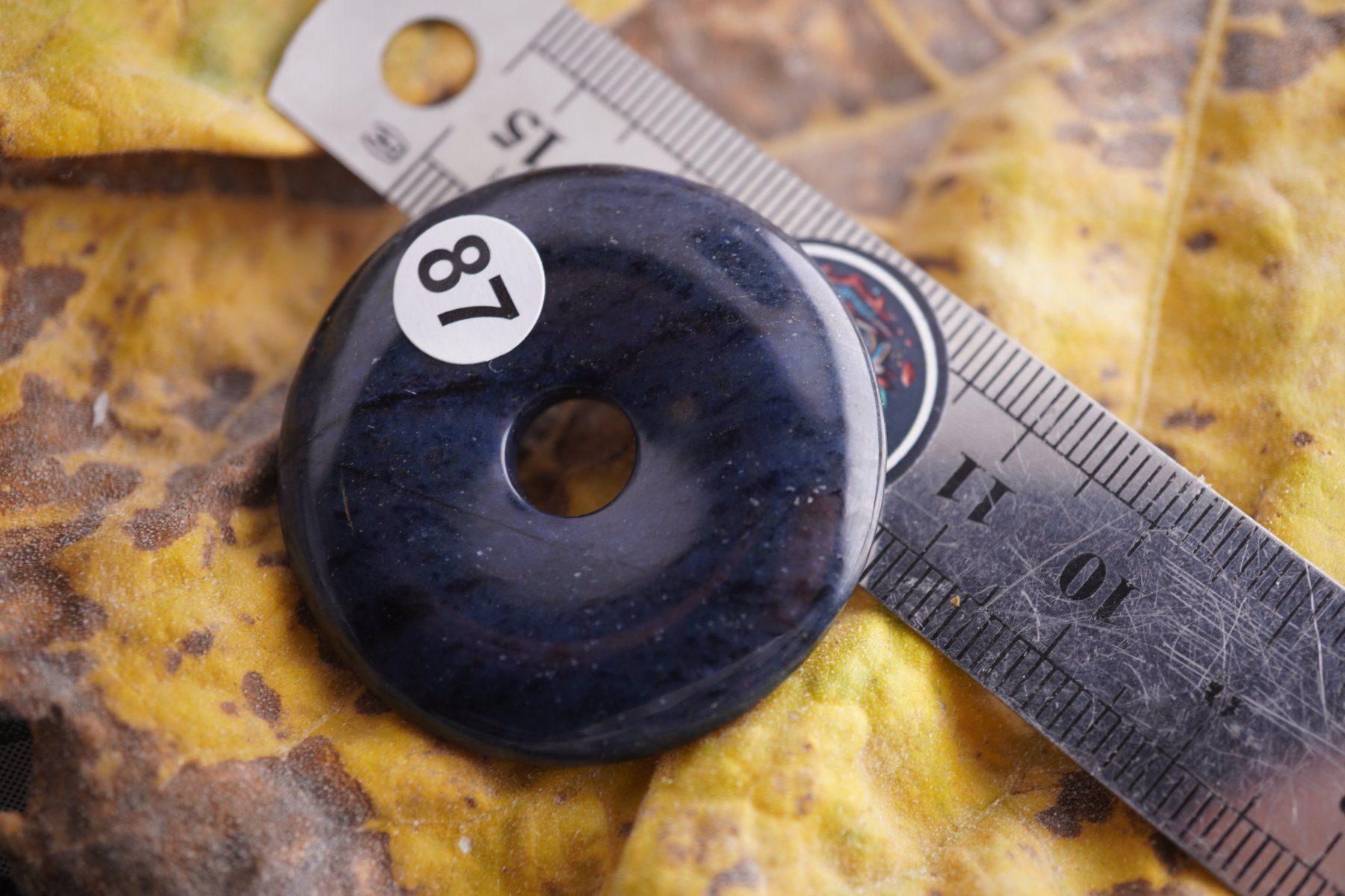 Minerali & Pietre curative: Pi Scheibe ca40mm  Dumortierit .-Edelsteinstube Rausverkauf – Nuovo e nell'imballaggio originale da Eschenbach SG venduto da topstone 5