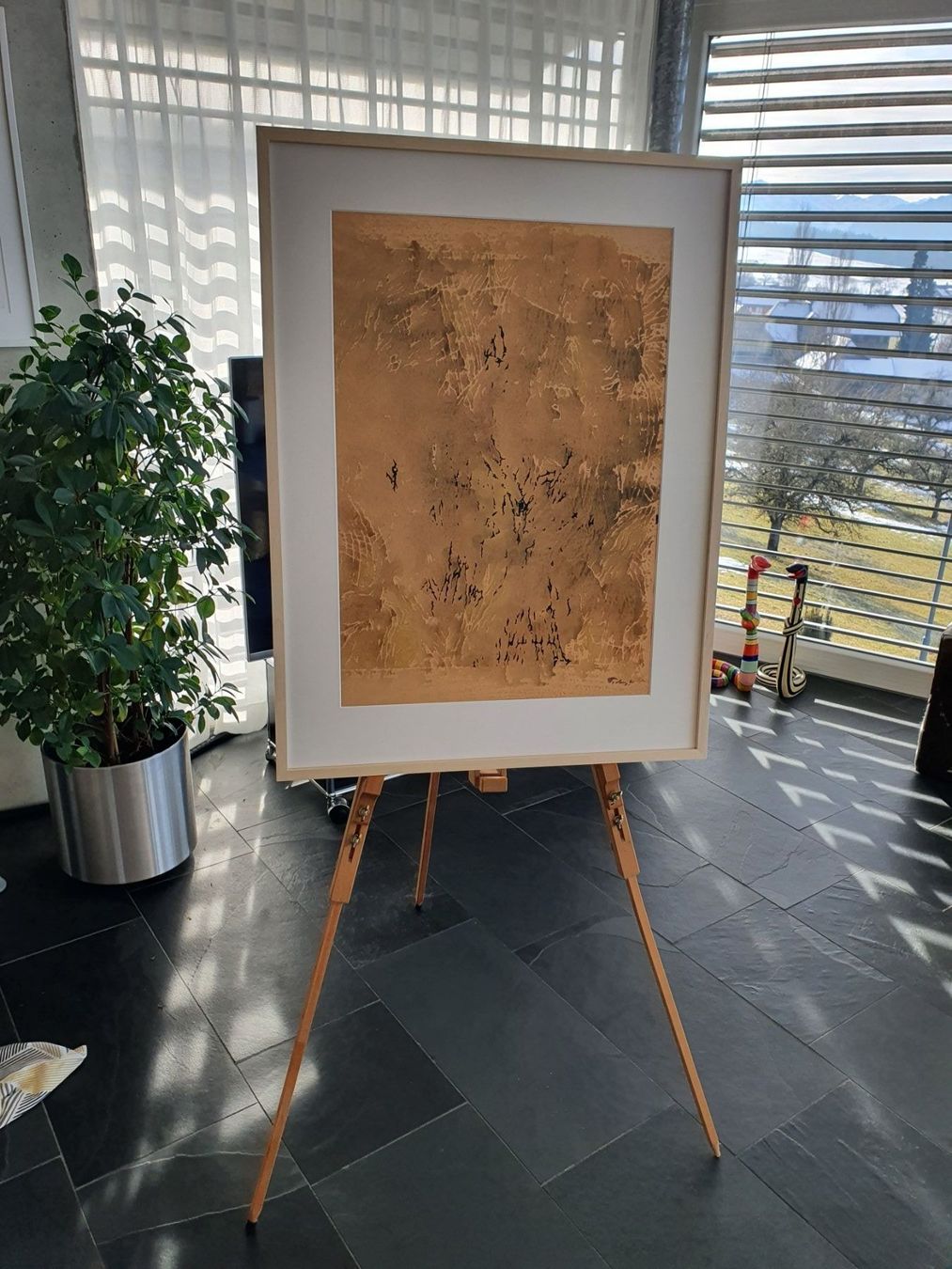 Dipinti: Mark Tobey 1890-1976, Original Tempera – Usato da Häutligen venduto da Rubin9368