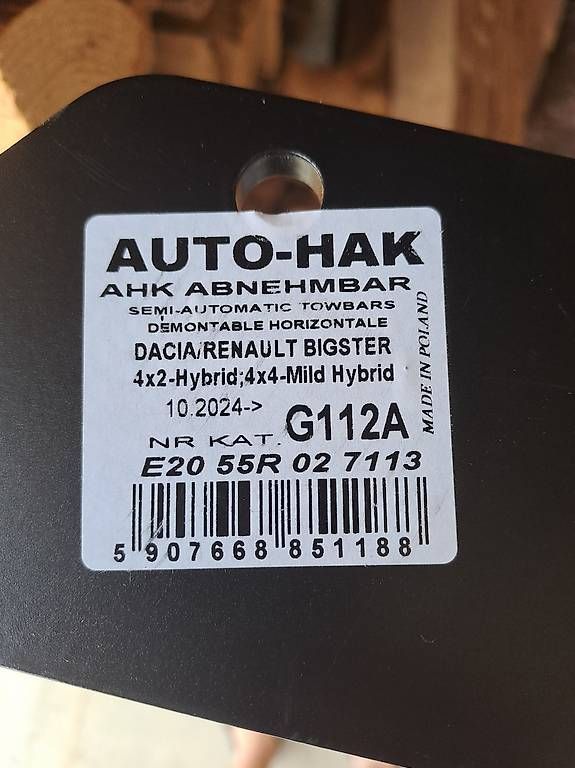 Ganci per rimorchio: Dacia Bigster AHK – Nuovo e nell'imballaggio originale da Leibstadt venduto da Roger7978 3