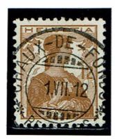 Helvetia 121 Vollstempel Chaux-de-Fonds