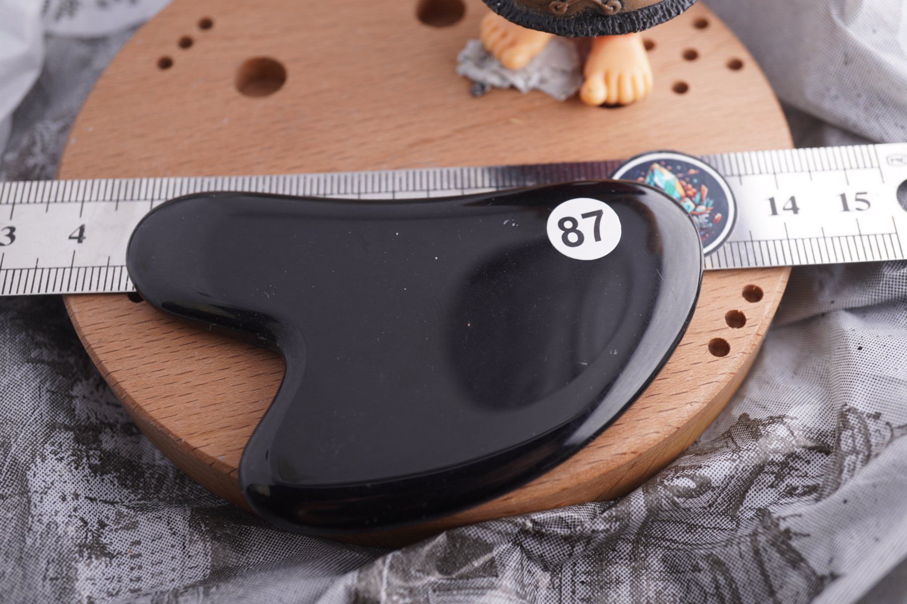 Mineralien & Heilsteine: Gua Sha Massage-Stein  Obsidian    ab 1.- – Neu und originalverpackt aus Eschenbach SG von topstone 1