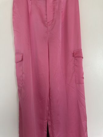 Pantalon Cargo Zebra Rose L - Tendance 🌷