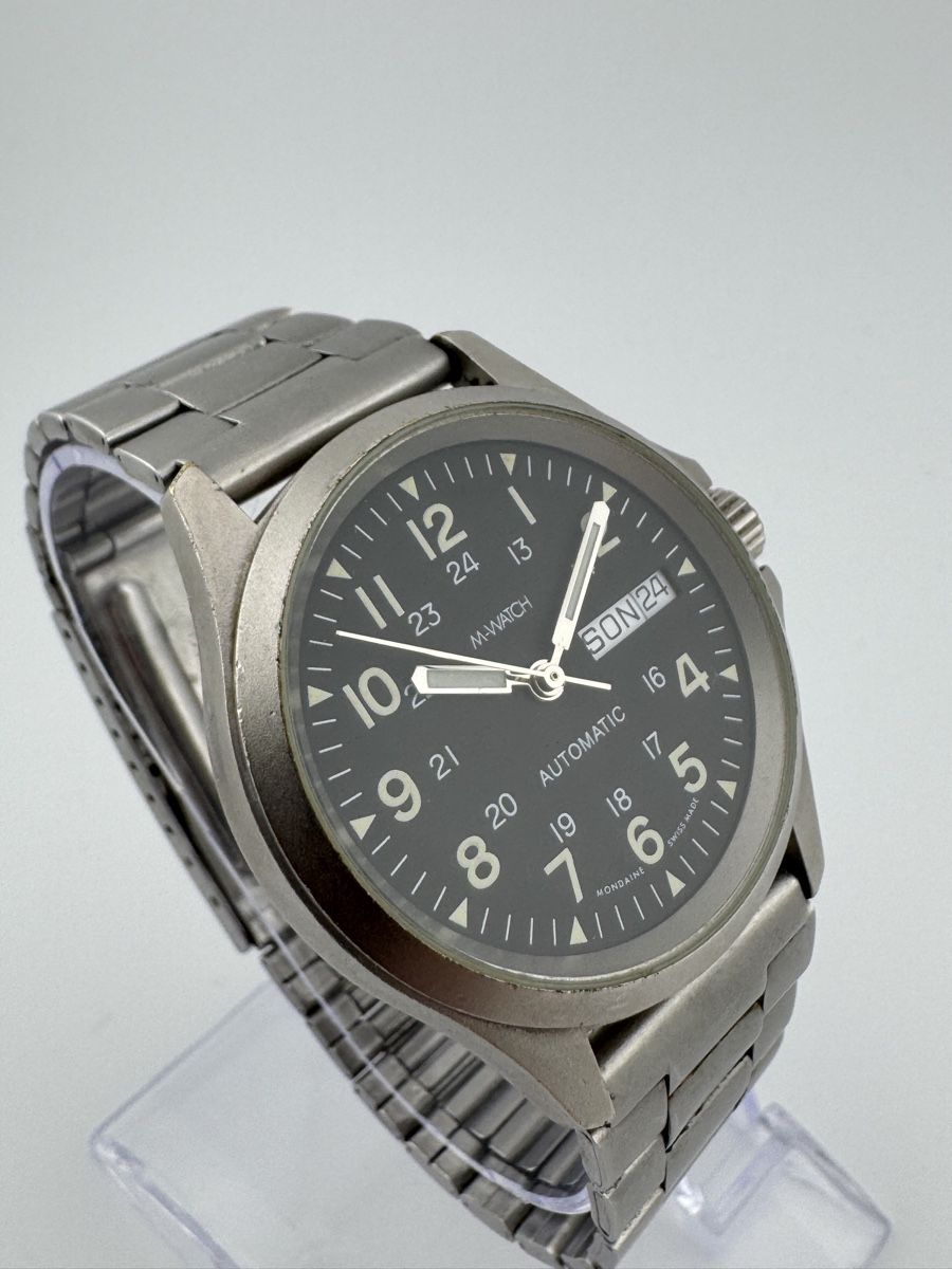 M-Watch Orologi: M-Watch Automatic herrenuhr militaire armé – Usato da Biel/Bienne venduto da upi_7vwn 2