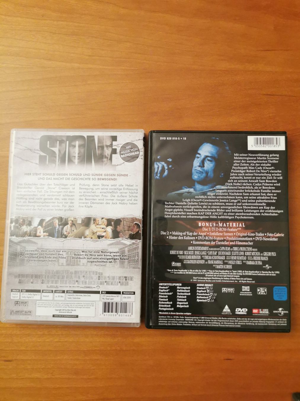 Tutti i DVDs: 6 DVDs: Robert de Niro Sammlung – Usato da Birmensdorf ZH venduto da christoph06 1
