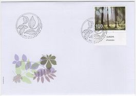Europa Marke mit TAB (it) auf illustriertem FDC