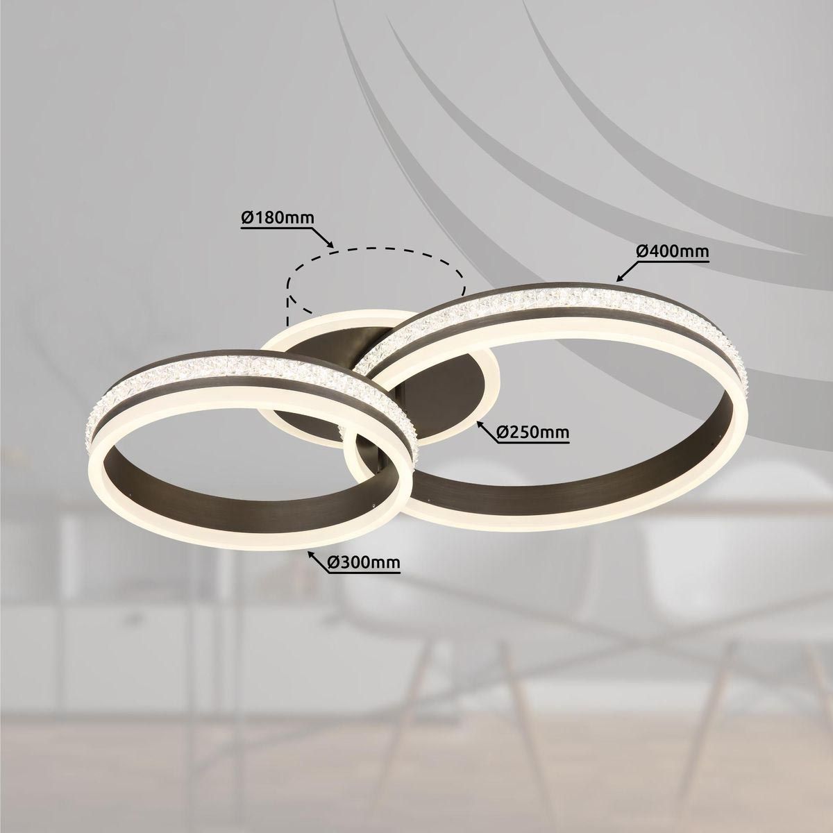 Lampadari & plafoniere: LED Deckenleuchte, Dimmer, 64 cm x 40 cm – Nuovo (secondo la descrizione) da Kreuzlingen venduto da Smart-Light 5