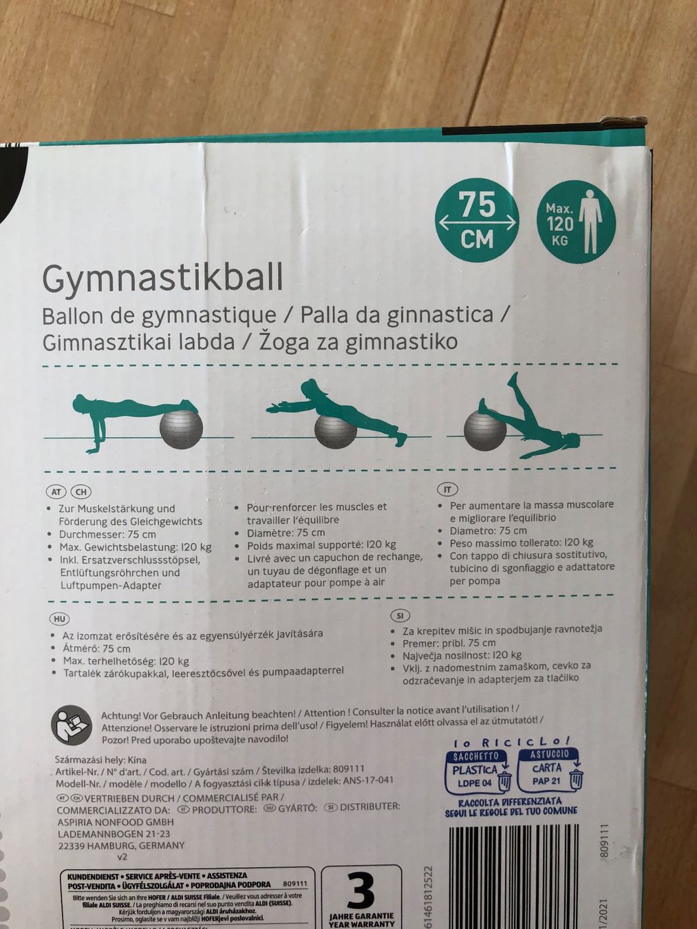 Palloni: Gymnastikball Sitzball 75cm – Usato da Zug venduto da jim_floyd 4