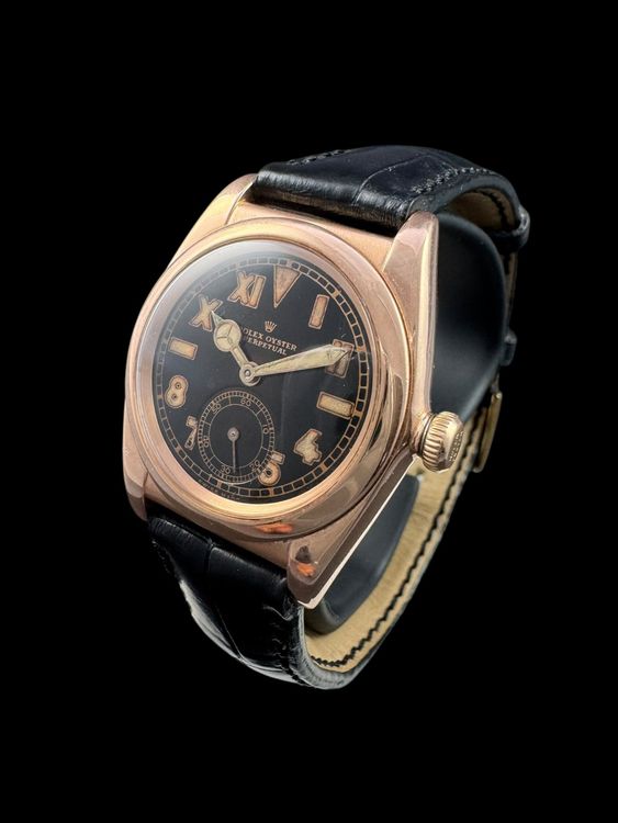 Rolex Bubble Back Vintage um 1944 14k RG Chronometer *U1160 3