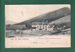 Tscheschien - MÄHR. SCHÖNBERG - Curanstalt - 1900 // Falte /