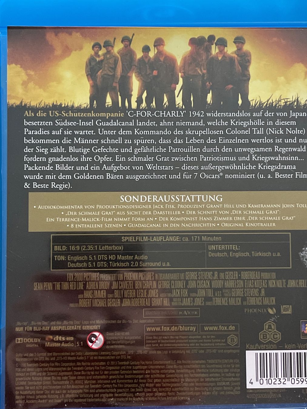 Alle DVDs: Der schmale Grat (1998) – Gebraucht aus Waldenburg von Gonzo8 1