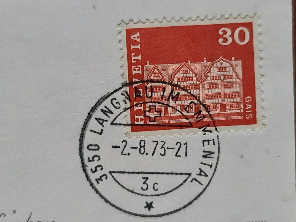 Cartoline postali: Ansichtskarte Restaurant Guenigelbad 1973 – Usato da Dintikon venduto da Vexi 1