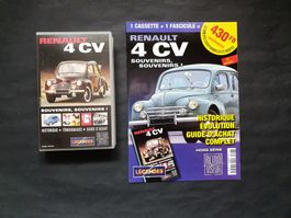 Renault 4 CV souvenirs cassette VHS 52 min. + fascicule 2000