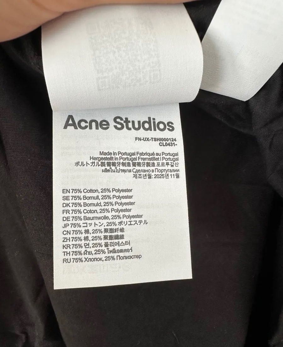 Acne Studios T-shirt: Acne Studios Longsleeve Gr. L, Farbe schwarz – Nuovo (secondo la descrizione) da Triesen venduto da atos87 3
