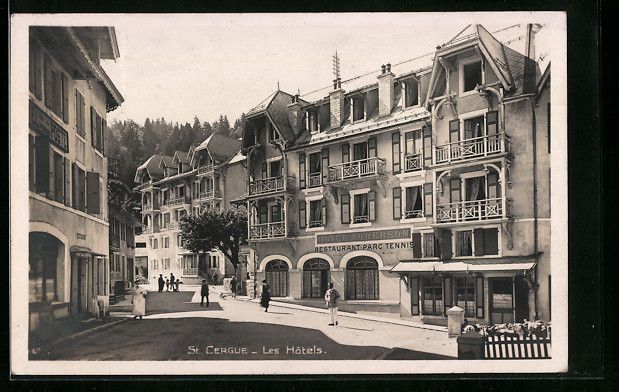 Cartoline postali: AK St. Cergue, Les Hotels, 1928 – Usato da Berlin venduto da bartko-reher