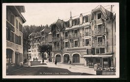 AK St. Cergue, Les Hotels, 1928