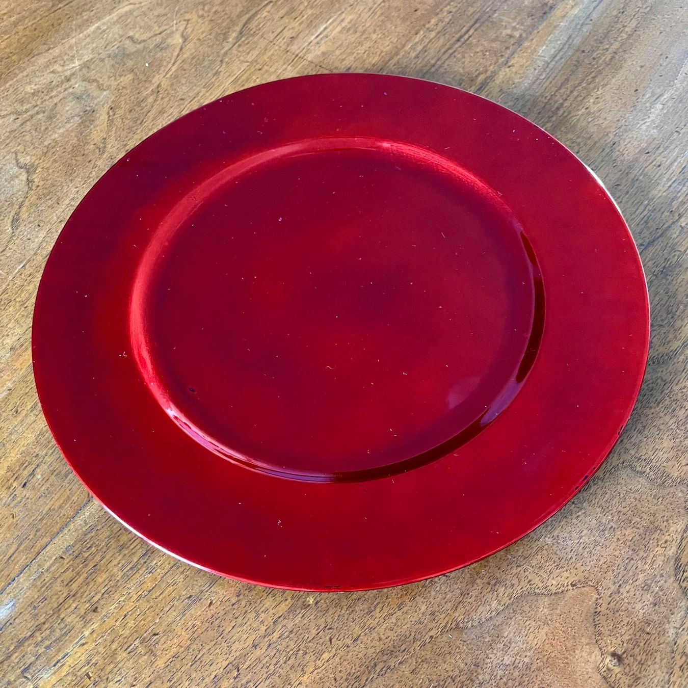 Piatti: 6er-Set Platzteller rot aus Kunststoff Durchmesser 32.5cm – Usato da Bülach venduto da alinaw 4