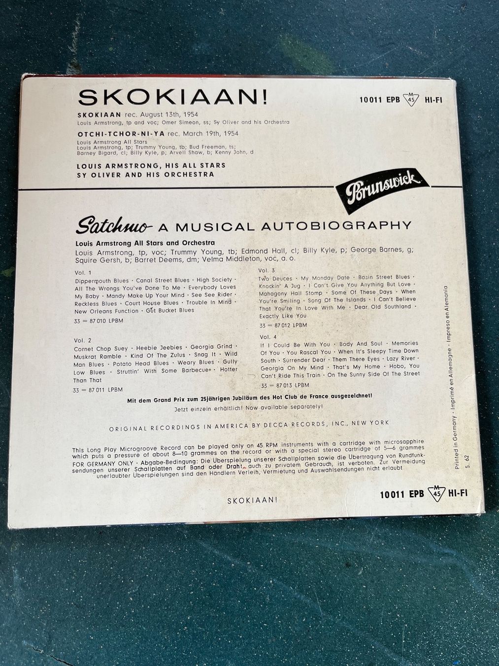 Dischi in vinile: Langspielplatte klein von Skokiaan ! – Usato da Eschenbach SG venduto da Joey-Li 1